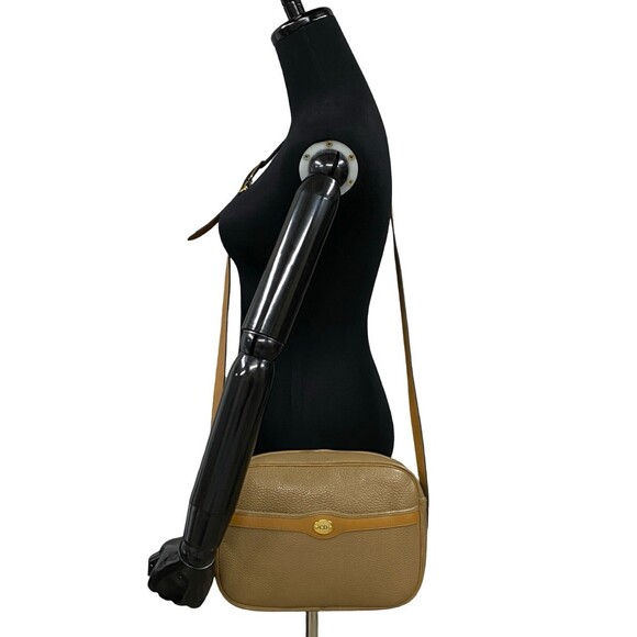 CHRISTIAN DIOR Brown Leather Pochette Shoulder Bag - Picture 2 of 9